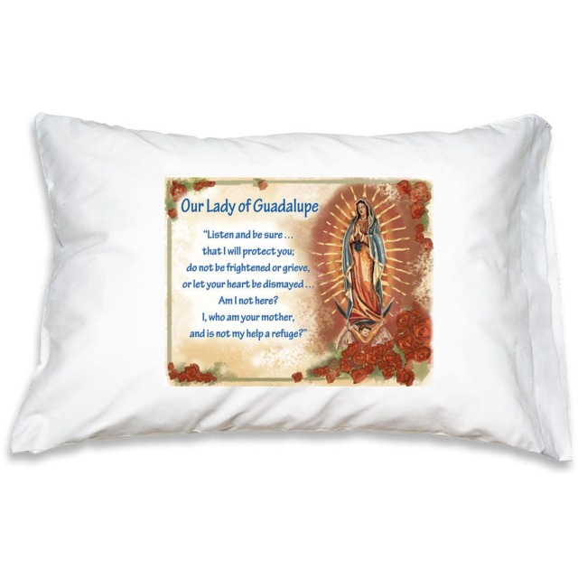 Our Lady Of Guadalupe Prayer Pillowcase, Catholic Pillow Cases, Home Decor & Gifts Under 20 - image 1