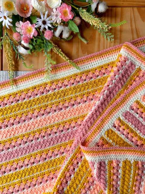 Free UK Shipping Handmade Crochet Baby Blanket, Cot Blaneket, Lap Handmade Blanket - image 1