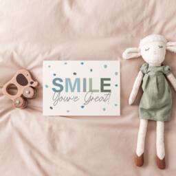 Boys Pastel Nursery Prints, Affirmation Print, Quotes, Bedroom Playroom Decor, Wall Art - thumbnail 2