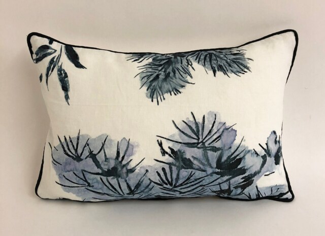 Designers Guild - Winter Palace Indigo Contrast Piped Stunning Cushion Cover Throw Pillow Designer Home Decor - image 1