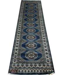 2.6x9 Gray Color Bokhara Rug - 0.80x2.50 cm Hallway Stairs Bukhara Runner Woolen Afghan