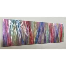 Modern Abstract Rainbow Metal Wall Art, By R Toomer - thumbnail 1