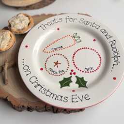 Personalised Christmas Treats For Santa Plate - thumbnail 2