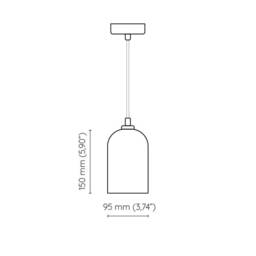 Urania - Alabaster Pendant Lamp With Brass Or Nickel Top, Art Deco Hanging - thumbnail 4