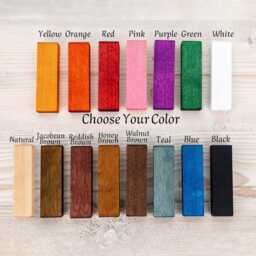 Handmade Birch Wood Picture Frame Super Thin Edge, Custom Size - Available in 15 Colors - thumbnail 4