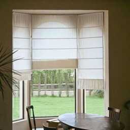 40 Colors , 100% Linen Custom Roman Shades With Chain Mechanism, Flat Shade Window Treatment, Blinds - thumbnail 4