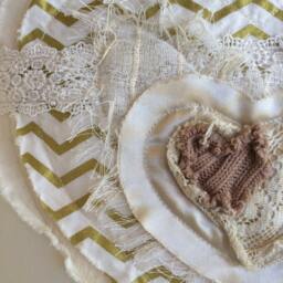stwh10 Vintage Heart Pillow Cover - thumbnail 2
