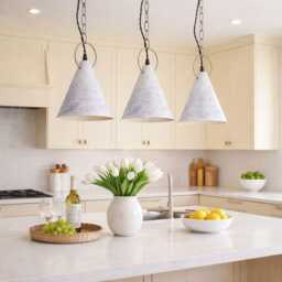 Architectural Ceramic Pendant Light Minimalist White Ceiling Lamp Designer Lighting - thumbnail 4
