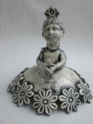 Androgynous Child Ceramic Sculpture Earthenware Art Doll - thumbnail 1