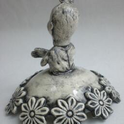 Androgynous Child Ceramic Sculpture Earthenware Art Doll - thumbnail 4