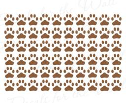 Paw Print Wall Mural Decals Vinyl Graphic Kids Room Nursery Playroom Sticker Art Decor Large Decoration Sign G35 - thumbnail 1