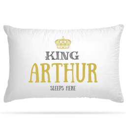 Personalised Gold Queen King Princess Prince Pillowcase - 4 Design Option Mothers Day, Valentines, Birthday Gift, Gift For Girls & Boys - thumbnail 2