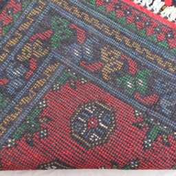 2'7x9'3 Ft Red Runner Rug, Afghan Traditional Hand Knotted Veg Dyes Plush Wool Rug, Oriental Turkmen Hallway Kitchen - thumbnail 4