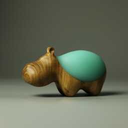 Duo Hippopotamus Sculpture - 18 - thumbnail 1