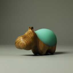 Duo Hippopotamus Sculpture - 18 - thumbnail 2