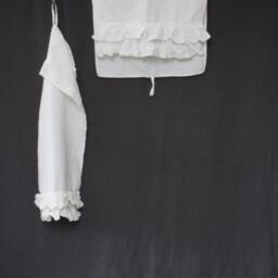 Linen Towels Bundle , Set Of 12 With Ruffles. Linen Kitchen/Hand Towel - thumbnail 3