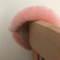 Beautiful Pink Sheepskin Rug Large Double, Short Haired Super Soft, Nursery Decor , Bedroom, Chair Cover, Home - thumbnail 3