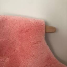 Beautiful Pink Sheepskin Rug Large Double, Short Haired Super Soft, Nursery Decor , Bedroom, Chair Cover, Home - thumbnail 4