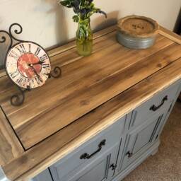 Sold Solid Hardwood Sideboard, Cupboard, Storage, Living Room, Dining Room. Ready To Be Hand Painted in Your Choice Of Colour - thumbnail 2