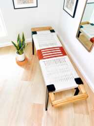 Hand-Woven Entryway Bench Mcm Style End Of Bed & Mudroom Seating - Custom-Made, Multiple Sizes