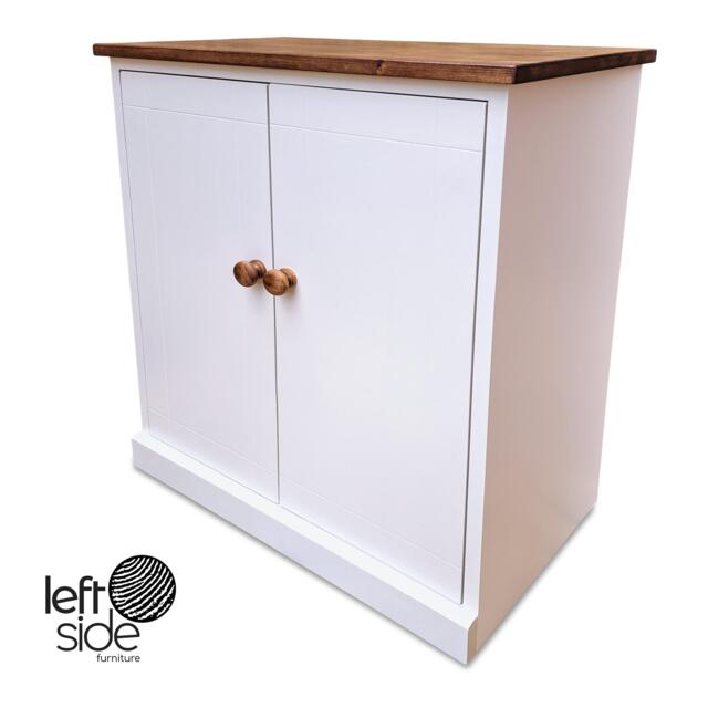 Handmade Shoe Cupboard Adjustable Shelves, 2 Door Storage Cabinet - image 1