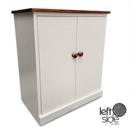 Handmade Shoe Cupboard Adjustable Shelves, 2 Door Storage Cabinet - thumbnail 2