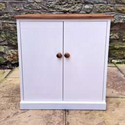Handmade Shoe Cupboard Adjustable Shelves, 2 Door Storage Cabinet - thumbnail 3