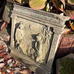 Angel Gabriel Annunciation Sculpture Relief Wall Art Sandstone Antique Look X 34 - thumbnail 3