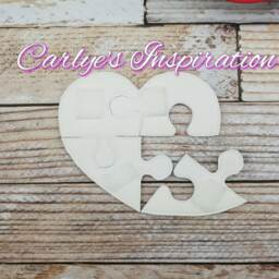 I Love You With Every Piece Of My Heart Bundle Storybook Pillow Designs - 5x7 Design Includes 2 Digital Designs Puzzle - thumbnail 4