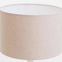 Handmade Cream Linen Drum Lampshade Neutral Lighting Decor, Home Light Shade - thumbnail 2