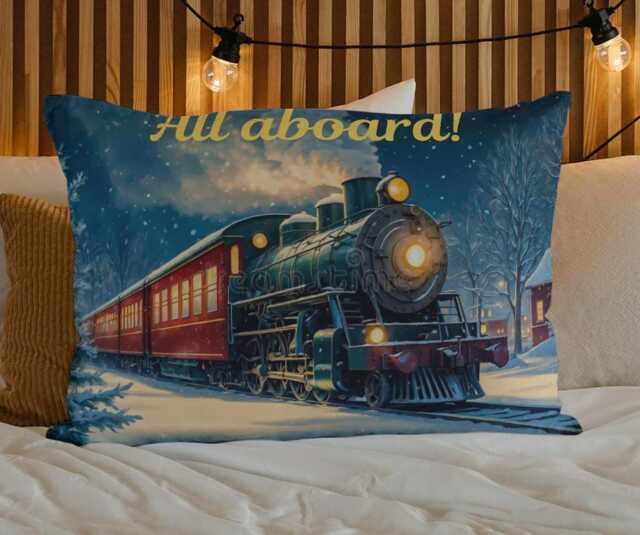 The Polar Express All Aboard Cushion - image 1