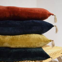 Cushion 35x55cm - Handmade in France Velvet - thumbnail 4
