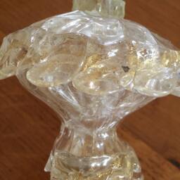 Bowl Or Final, Spare Parts Replacements For The Bottom Of Chandeliers By Venini, With Broken Pieces, Crystal & Gold , in Murano Glass - thumbnail 4