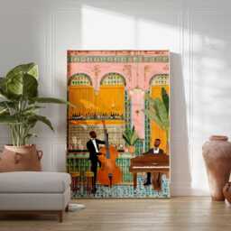 Jazz Poster, Music Wall Art Print, Retro Decor, Lover Gift, Blues Print - thumbnail 2
