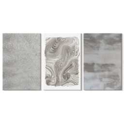 Set Of 3 Canvas Prints - Industrial Structures Design, Brown Wall Art, Natural Textures Decor - thumbnail 1