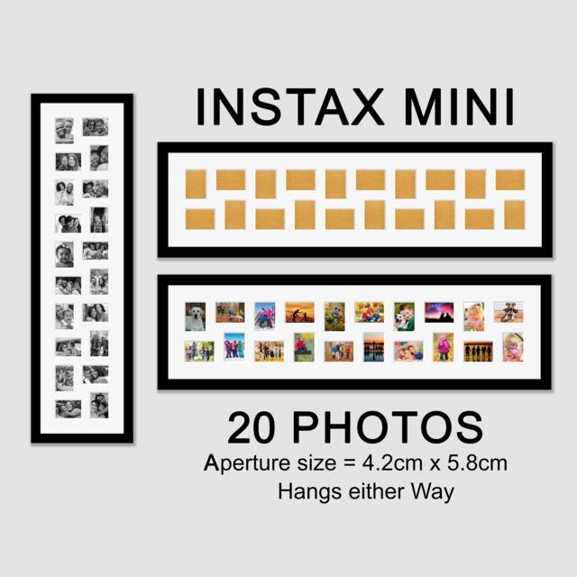 Instax Mini Photo Frame - 20-Photo Black Collage - image 1