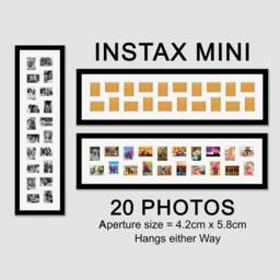 Instax Mini Photo Frame - 20-Photo Black Collage - thumbnail 1