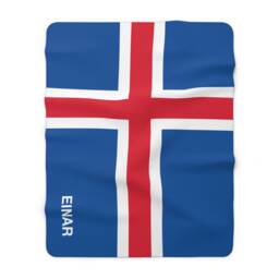 Iceland Fleece Blanket, Iceland Flag Blanket, Of Iceland, Custom Personalized Country Gift, Iceland Name - thumbnail 2