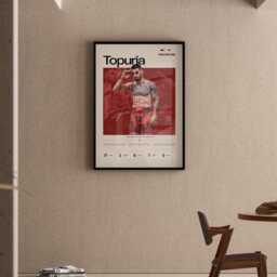 Ilia Topuria Poster, Ufc Inspired Mma Wall Art, Fighter Legacy Print, El Matador Combat Sports Gym Decor Gift - thumbnail 2