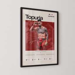 Ilia Topuria Poster, Ufc Inspired Mma Wall Art, Fighter Legacy Print, El Matador Combat Sports Gym Decor Gift - thumbnail 3