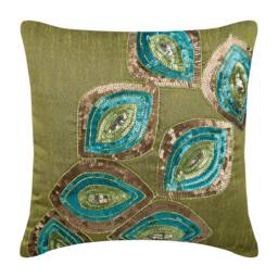 "European Pillowcase Green Designer 24""x24""/26""x26" - thumbnail 1