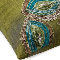 "European Pillowcase Green Designer 24""x24""/26""x26" - thumbnail 2