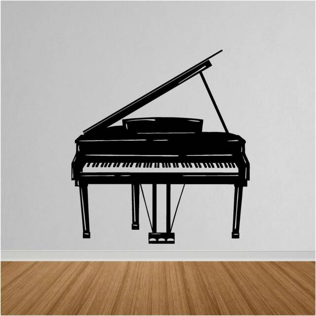 Piano Vinyl Wall Art, Decal, Sticker, Transfer, Mural, Removable, Decoration, Rent Friendly, Interior, Exterior, - 0807 - image 1