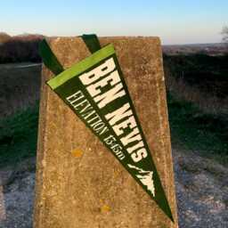 Ben Nevis Pennant Flag/Felt Pennant Wall Hanging Banner National Park Scotland Hike Three Peaks Challenge Mountain - thumbnail 2