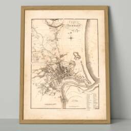 Old Map Of Aberdeen - Fine Art Print Historical Town Plan Aberdeen, River Dee, Aberdeenshire From 1883 - thumbnail 2