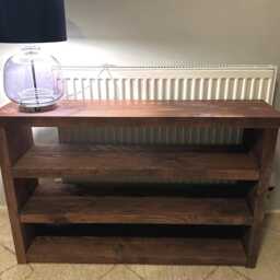 Rustic Shoe Bench - Handmade Wooden Rack Storage Organizer For Entryway, Mudroom, Or Hallway 3-Tier - thumbnail 2