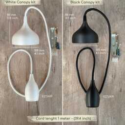 Modern Elegant Soft Ivory Pendant Light Shade- Wavy Hanging Ceiling Lamp - thumbnail 4