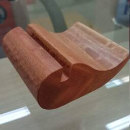 Karri Wood Business Card Holder Teardrop Desk Decor - thumbnail 2