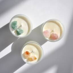 Crystal Candle Gift Set Aromatherapy Soy Wax Votives - thumbnail 3