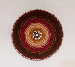 star Mandala Woven Wall Hanging 22 Inch Handmade Basket Weave Art Decor